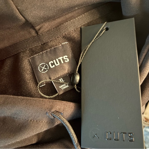 NWT $118 CUTS Men's Hyperloop hoodie in black size XL - Picture 6 of 6